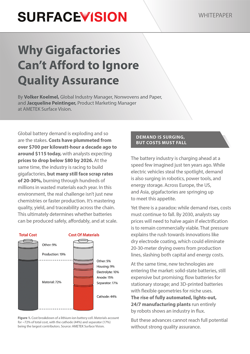 Why Gigafactories Can’t Afford to Ignore Quality Assurance - Whitepaper EN