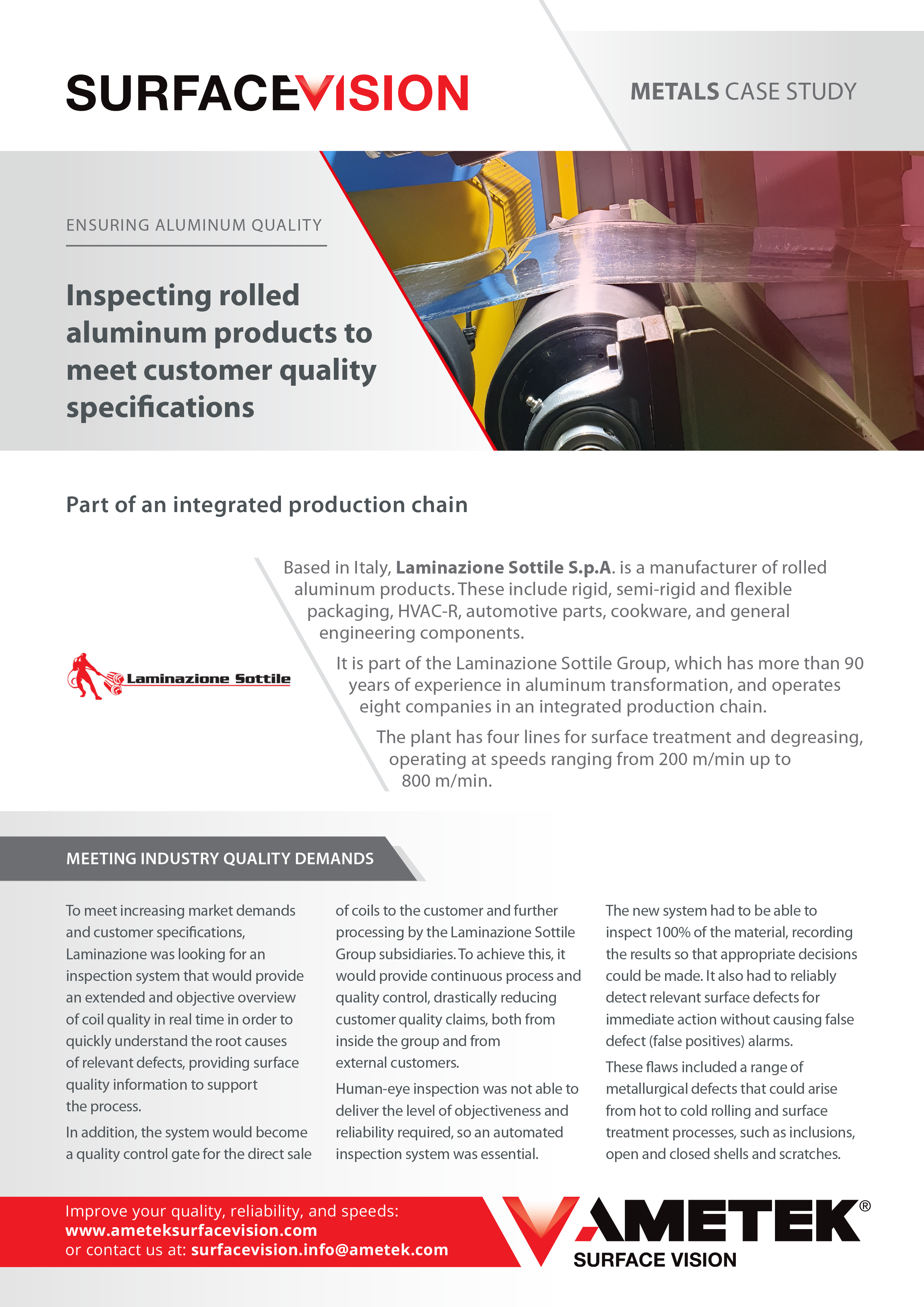 SmartView Metals - Laminazione Sottile Case Study EN