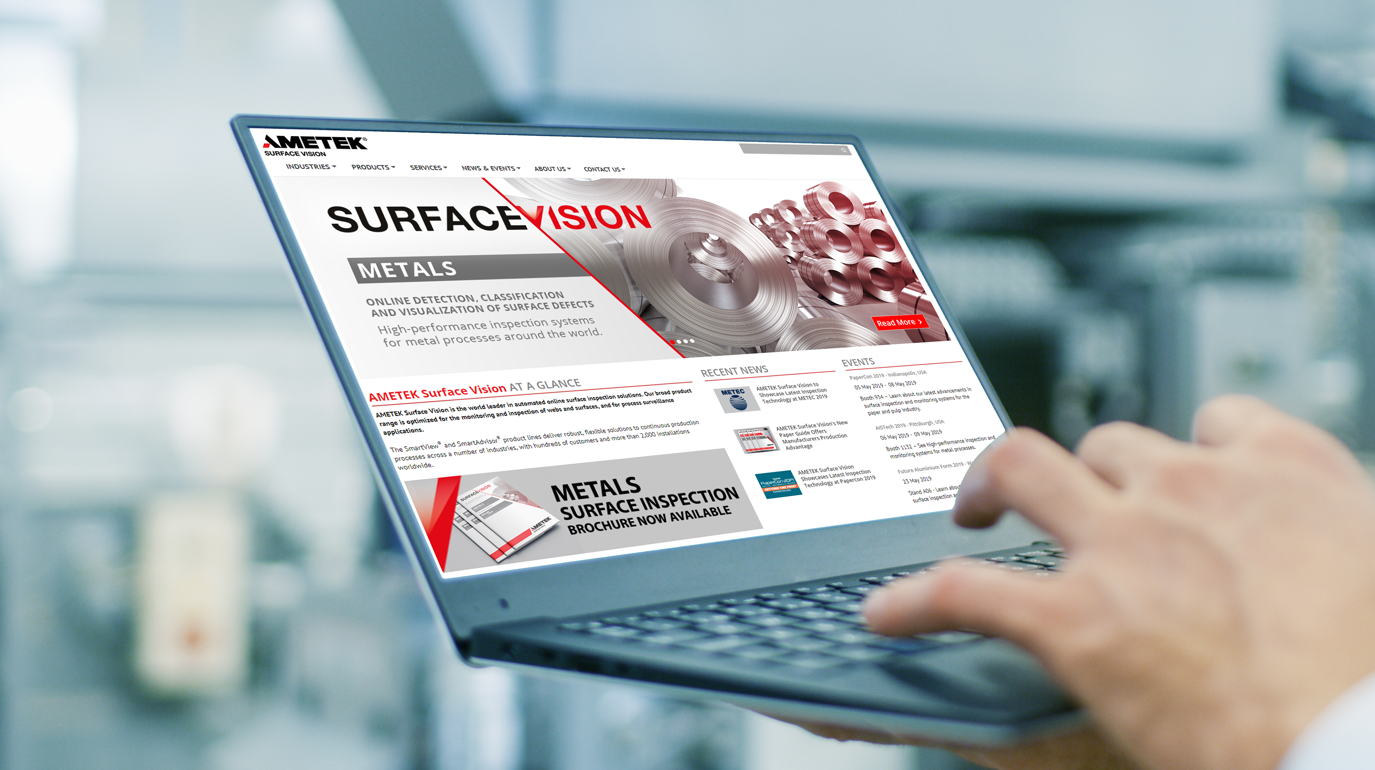 AMETEK Surface Vision Launches Revamped Web Platform