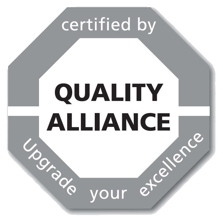 Certified by the Quality Alliance - Upgrade your excellence