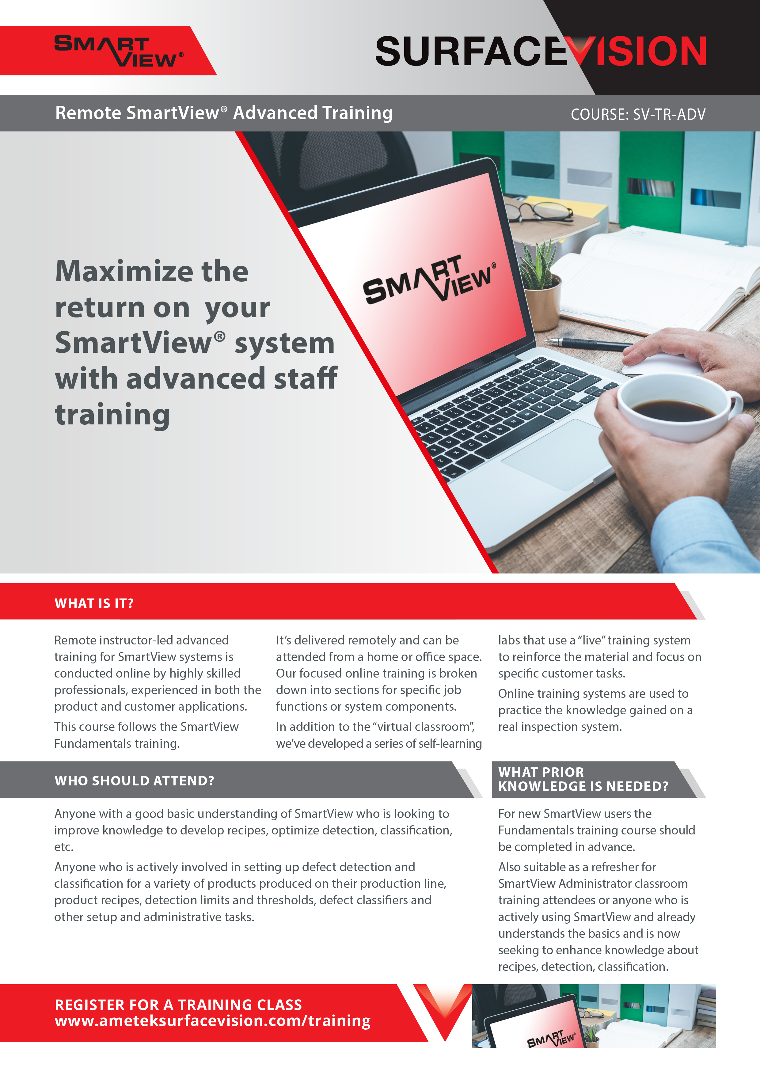 AMETEK Surface Vision Remote SmartView® Advanced Training (EN)